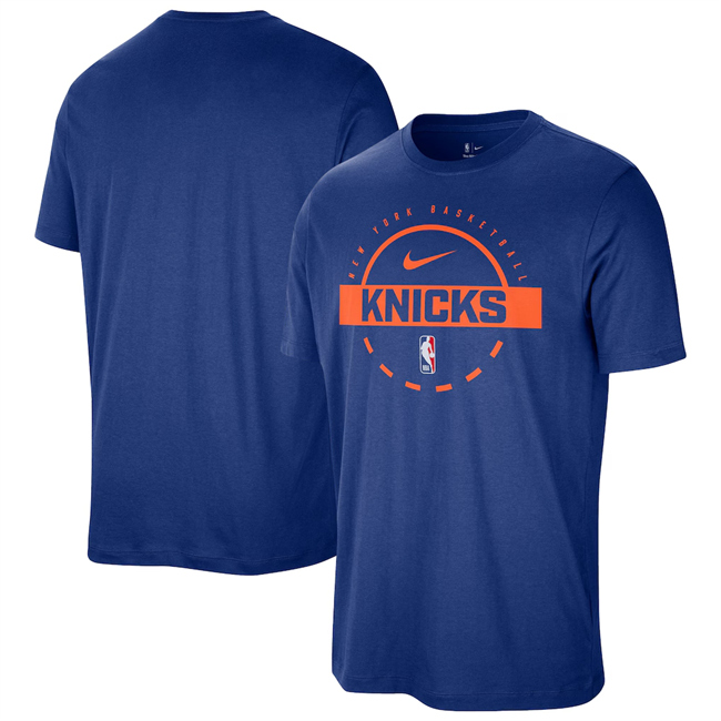 Men's New York Knicks Blue Practice T-Shirt